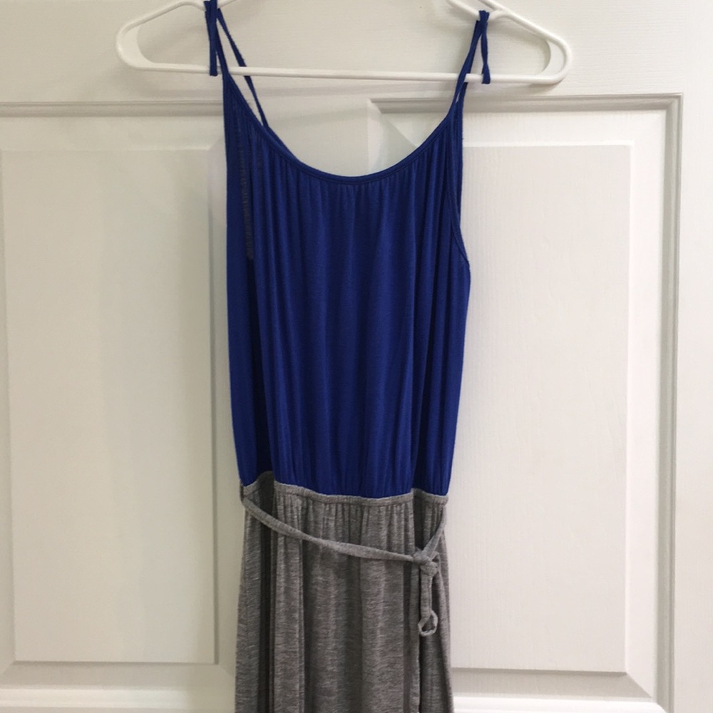 Colorblock maxi dress